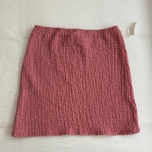 Textured Mini Skirt in Pink